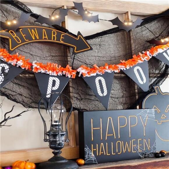 6 Pack Black Halloween Creepy Cloth (30 x 72 Inch), Halloween Gauze Creepy Gauze - Picture 7 of 8